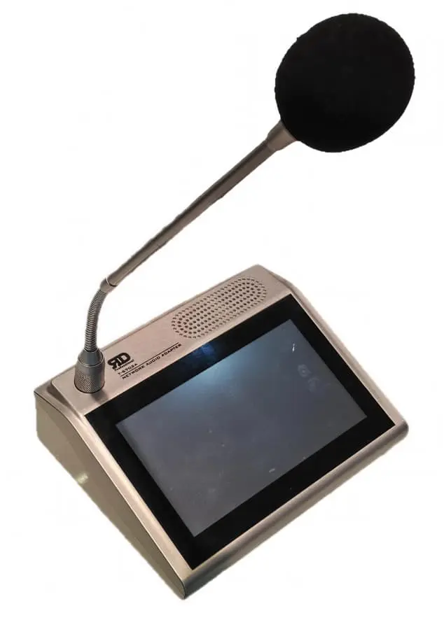 Desktop Intercom Paging Microphone with 7-inch Touch Screen