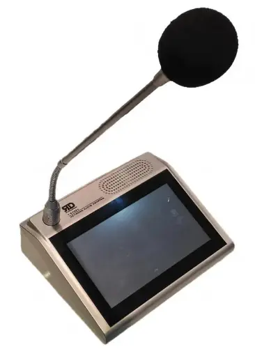 Desktop Intercom Paging Microphone with 7-inch Touch Screen